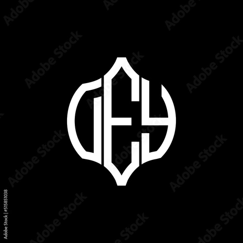 DEY letter logo. DEY best black background vector image. DEY Monogram logo design for entrepreneur and business.
