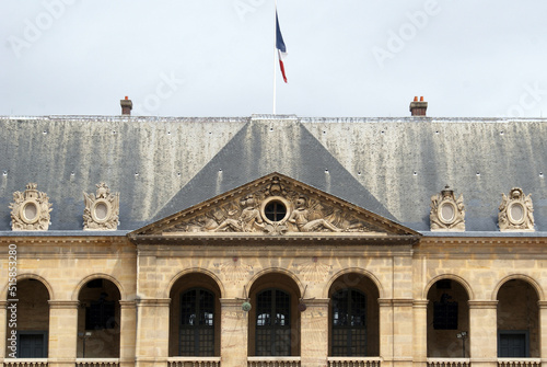 detail of the Louvre facade 