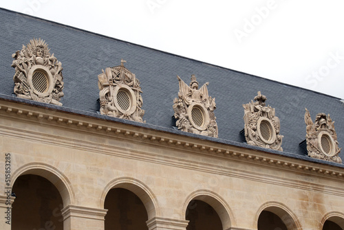 detail of the Louvre facade 