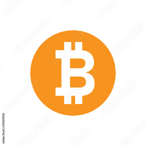 Bitcoin logo. Crypto currency btc vector icon.