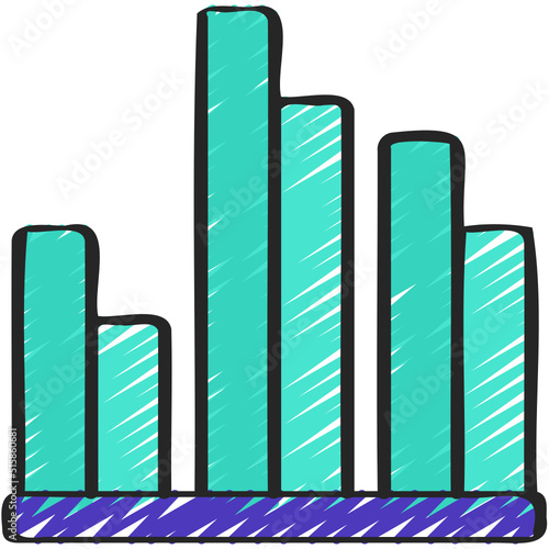 Double Bar Chart Icon