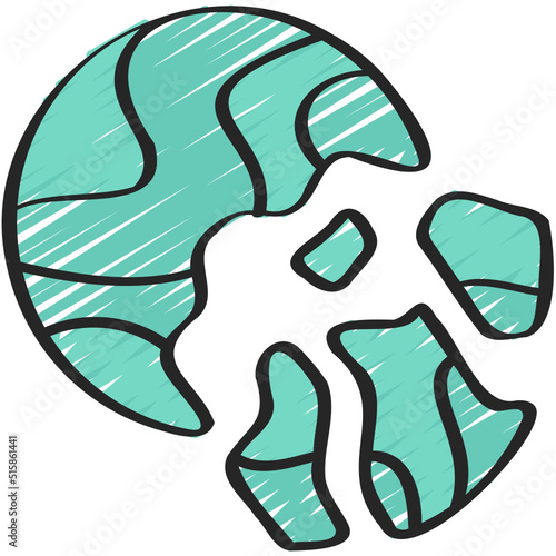 Exploded Planet Icon