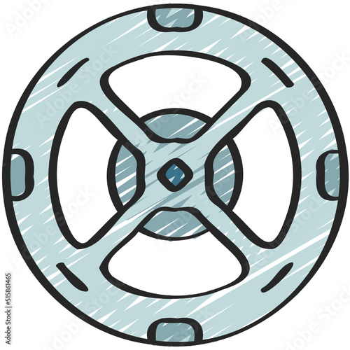 Circular Space Station Icon