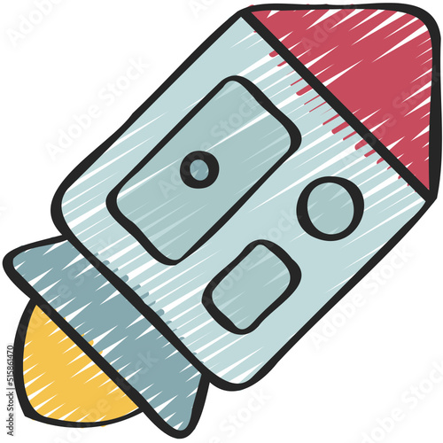 Rocket Ship Capsule Icon