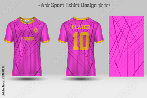 Football sport jersey mockup abstract geometric pattern t-shirt design