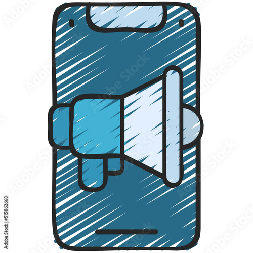 Mobile Marketing Icon