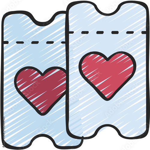 Love Tickets Icon