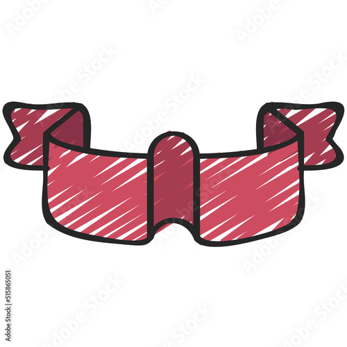 Dented Ribbon Icon