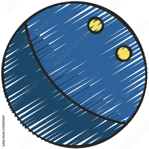 Squash Ball Icon