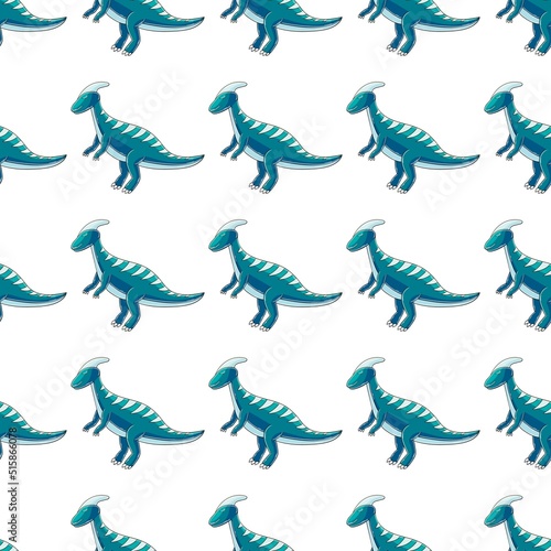 Cute funny dinosaur pattern. Print for cloth design  textile  wrapping paper