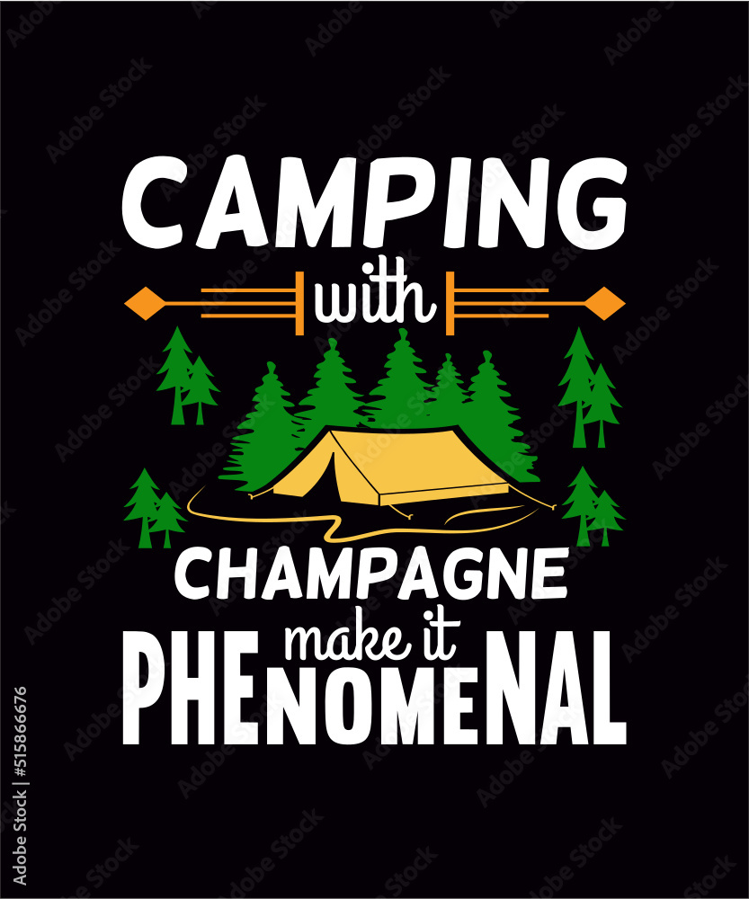 Camping T shirt Design