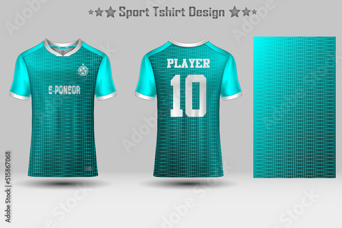 Football sport jersey mockup abstract geometric pattern t-shirt design