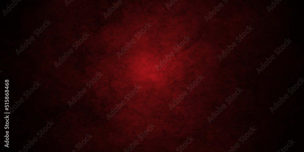 Dark Red grunge texture and Old wall texture cement black red backdrop background abstract dark color design are light with white gradient background.	