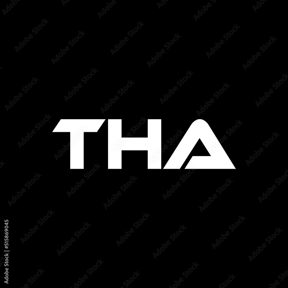 THA letter logo design with black background in illustrator, vector logo modern alphabet font overlap style. calligraphy designs for logo, Poster, Invitation, etc. THA letter logo design with black background in illustrator, vector logo modern alphabet font overlap style. calligraphy designs for logo, Poster, Invitation, etc.