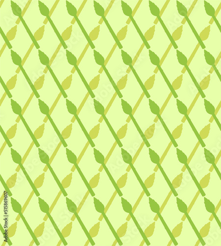 Asparagus bunch pattern seamless. grass edible background. Vector texture