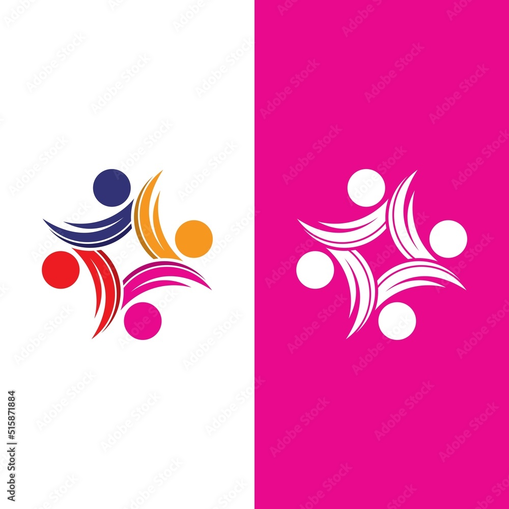 Community, network and social icon Community, network and social icon