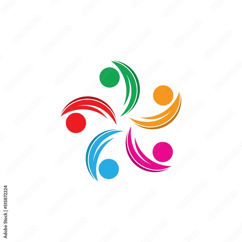 Community, network and social icon Community, network and social icon