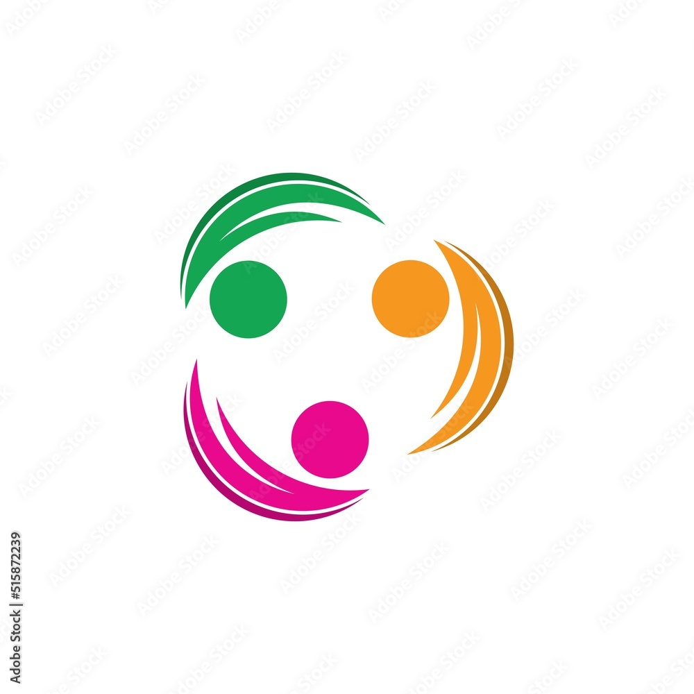 Community, network and social icon Community, network and social icon