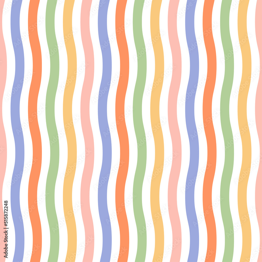 Seamless pattern with colorful wavy lines. Seamless pattern with colorful wavy lines.