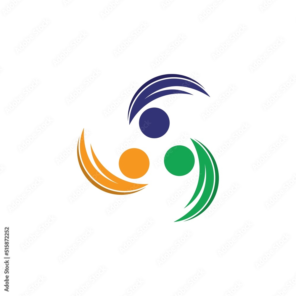 Community, network and social icon Community, network and social icon