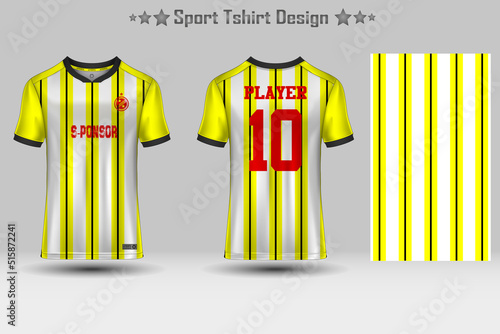Football sport jersey mockup abstract geometric pattern t-shirt design