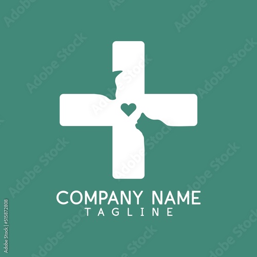 Veterinary clinic vector logo