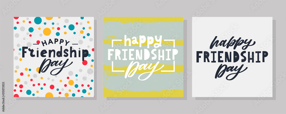 Friendship day vector illustration with text and elements for celebrating friendship day 2022 Friendship day vector illustration with text and elements for celebrating friendship day 2022