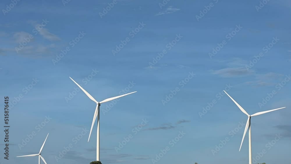 group of Wind turbines for electric power production in Thailand group of Wind turbines for electric power production in Thailand