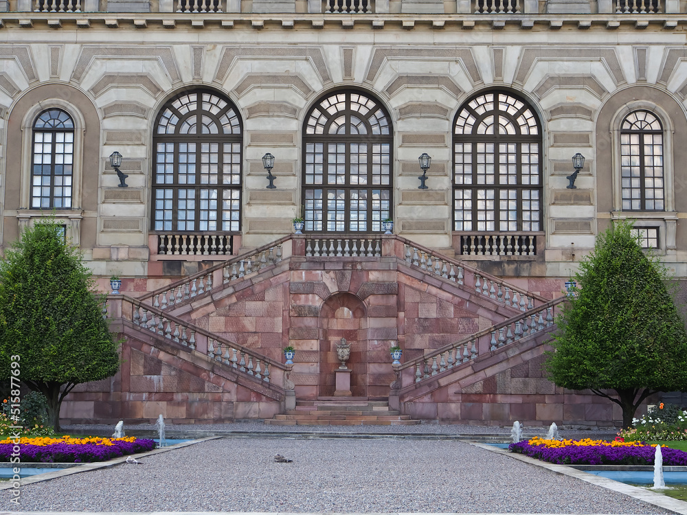 The royal palace in old town Stockholm Sweden The royal palace in old town Stockholm Sweden