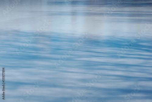 Frozen lake surface