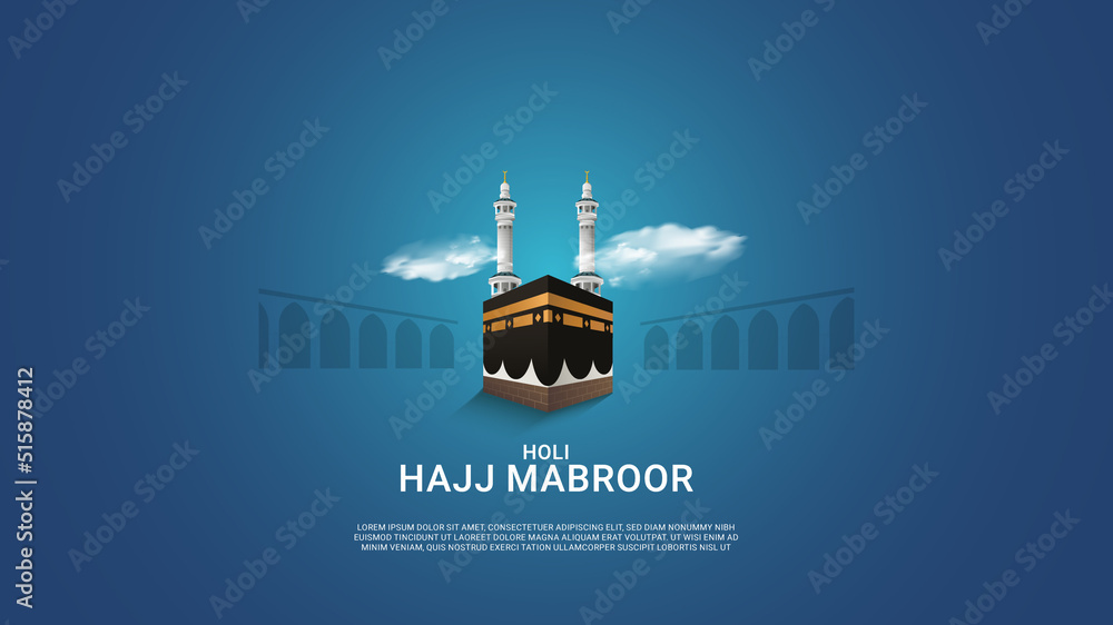Islamic Hajj mabroor hajj Mubarak, Kaba, Macca, Saudi Arabia, Islamic the pilgrimage to Mecca