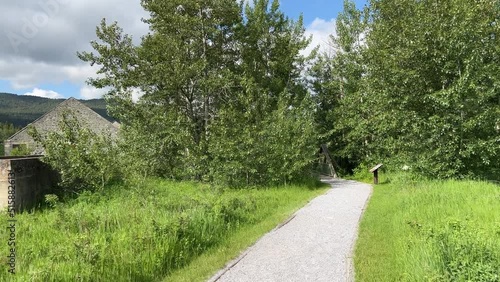 Remains of the Leitch Collieries provincial historic site, which was a cola mine in Crowsnest Pass. photo