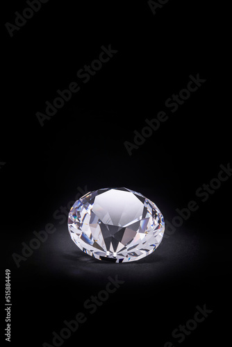 diamond on black background
