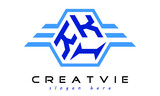 KKI three letter geometrical wings logo design vector template. wordmark logo | emblem logo | monogram logo | initial letter logo | typography logo | business logo | minimalist logo |