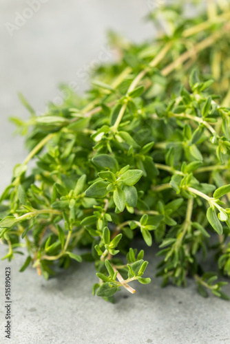 Raw Green Organic Thyme Herb