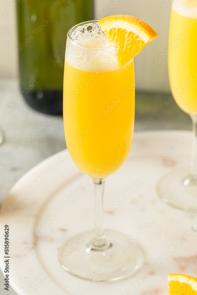 Cold Refreshing Orange Juice Mimosa