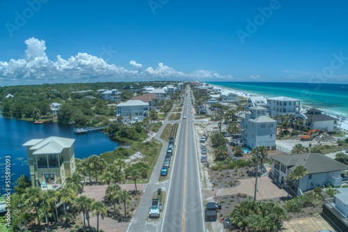 Low Altitude View over 30A at Dune Allen Beach