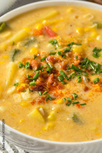 Plakat w ramie Homemade Summer Corn Chowder