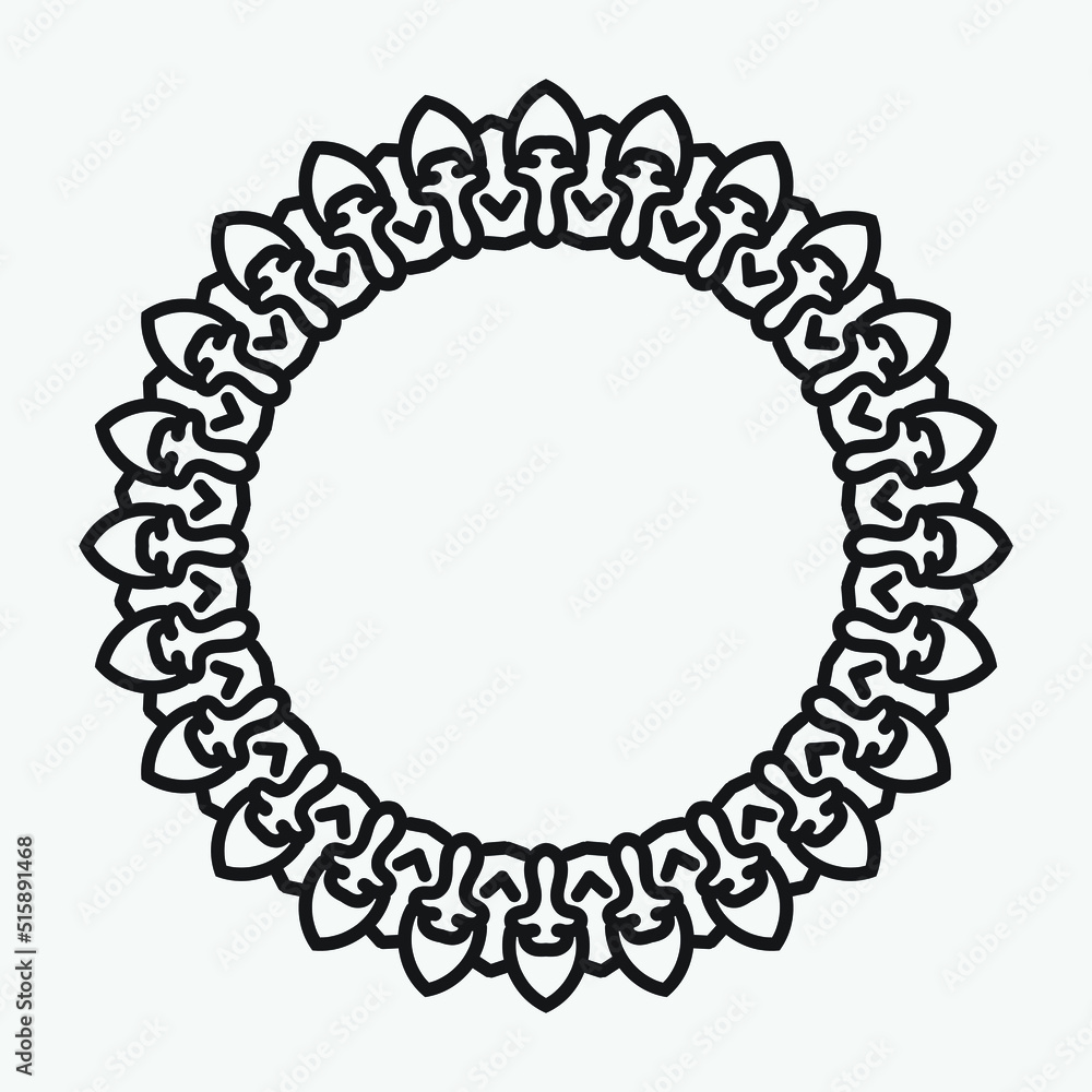 Round Decorative Border Frames with Clear Background. Ideal for vintage label designs. Round Decorative Border Frames with Clear Background. Ideal for vintage label designs.