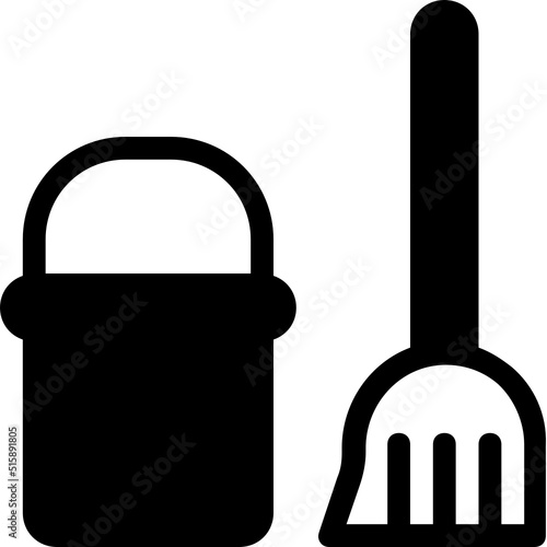mob bucket glyph icon