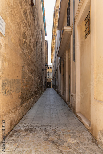 narrow street in the town
