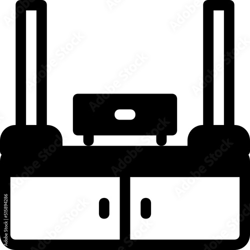 home theater glyph icon