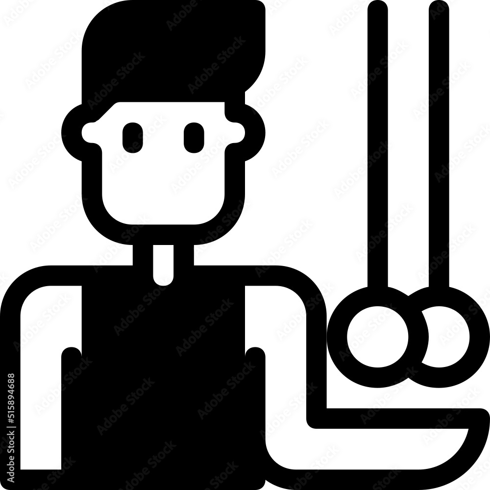 gymnastics glyph icon gymnastics glyph icon