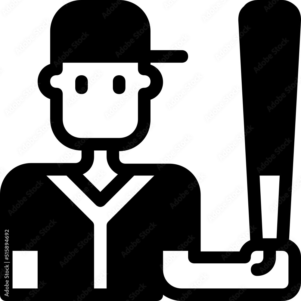 baseball glyph icon baseball glyph icon