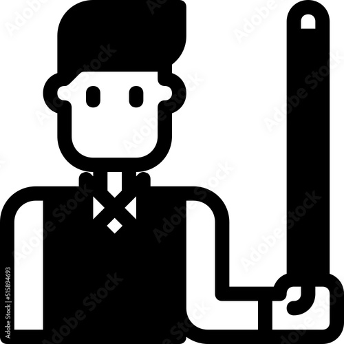snooker glyph icon