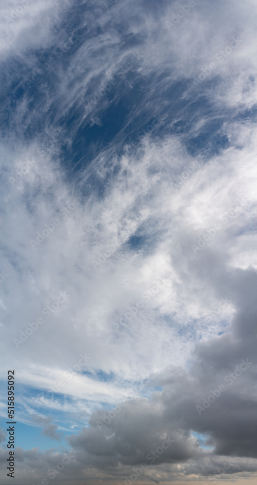 Fantastic clouds against blue sky, panorama Fantastic clouds against blue sky, panorama