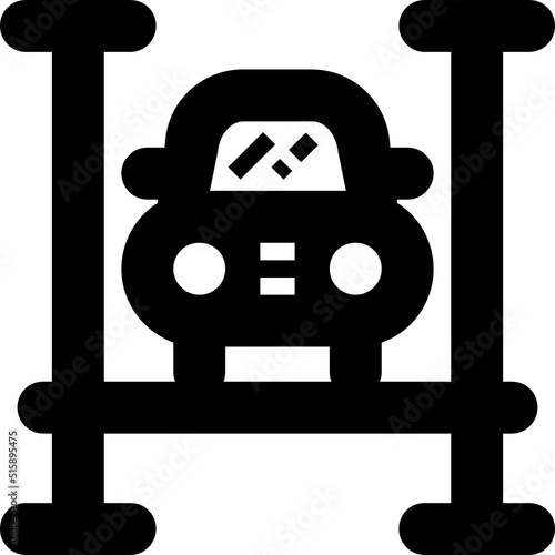 lift hoist suspension glyph icon