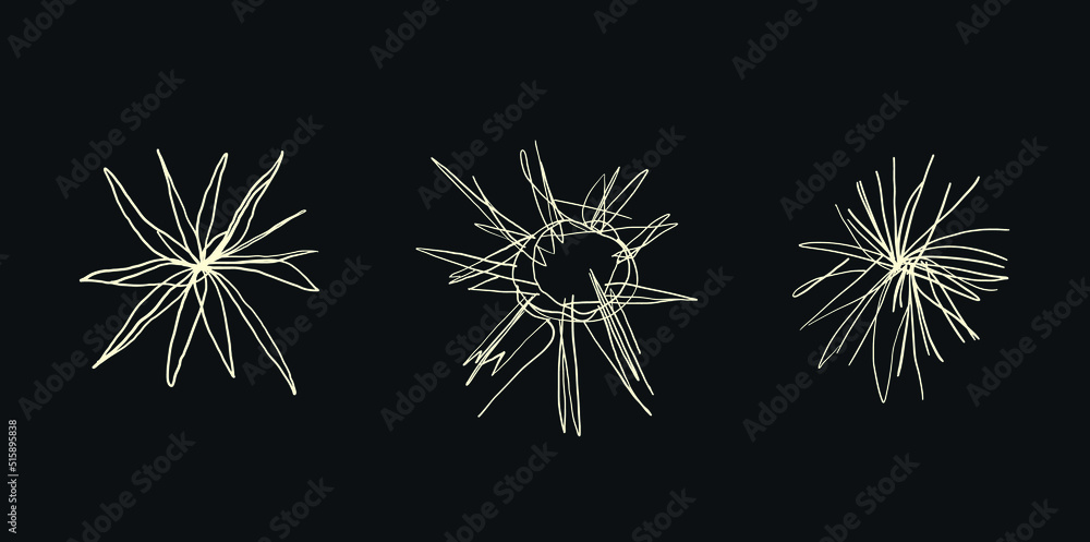 Fototapeta premium Vectorial hand drawn abstract flower pattern