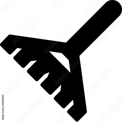 rake fork harrow glyph icon