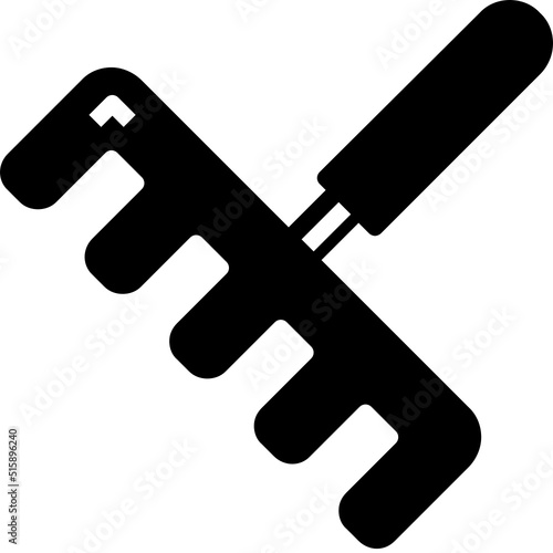 rake glyph icon